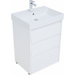 Aquanet Тумба с раковиной Nova Lite 60 белая глянцевая