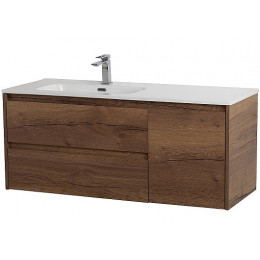 BelBagno Тумба с раковиной Kraft 120 L подвесная Rovere Tabacco