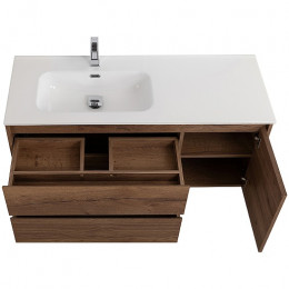 BelBagno Тумба с раковиной Kraft 120 L подвесная Rovere Tabacco