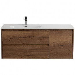 BelBagno Тумба с раковиной Kraft 120 L подвесная Rovere Tabacco