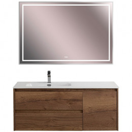 BelBagno Тумба с раковиной Kraft 120 L подвесная Rovere Tabacco
