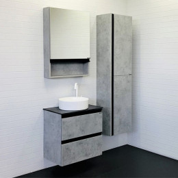 Comforty Тумба с раковиной Эдинбург 60 2 9111 подвесная бетон светлый