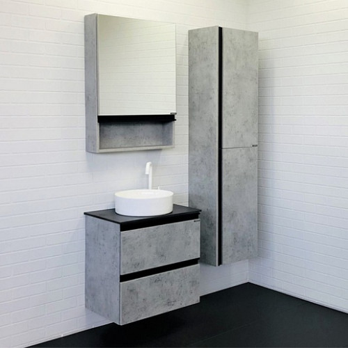Comforty Тумба с раковиной Эдинбург 60 2 9111 подвесная бетон светлый