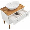 ASB-Woodline Тумба под раковину Каталина 80 white
