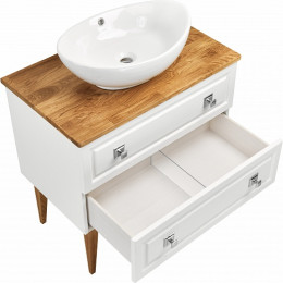 ASB-Woodline Тумба под раковину Каталина 80 white