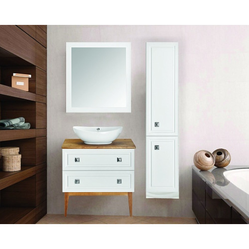 ASB-Woodline Тумба под раковину Каталина 80 white