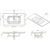 BelBagno Тумба с раковиной Pietra 80 подвесная Stone
