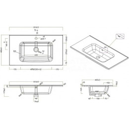 BelBagno Тумба с раковиной Pietra 80 подвесная Stone