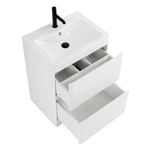 BelBagno Мебель для ванной Albano 60 напольная Bianco Lucido