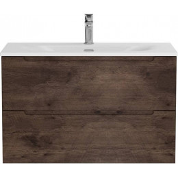 BelBagno Тумба с раковиной Etna 90 подвесная Rovere Moro с раковиной BB-8099-90