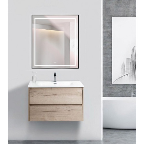 BelBagno Зеркало SPC-KRAFT-700-900-LED-TCH-WARM-NERO