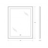BelBagno Зеркало SPC-KRAFT-700-900-LED-TCH-WARM-NERO