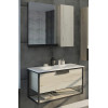 Comforty Мебель для ванной Бонн 90 (Quadro) подвесная дуб дымчатый