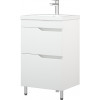 Corozo Тумба с раковиной Теона 50 Z2 белая