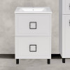 ASB-Mebel Мебель для ванной Санта 60 белая матовая