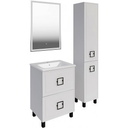 ASB-Mebel Мебель для ванной Санта 60 белая матовая