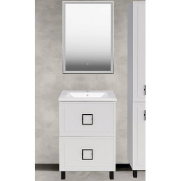 ASB-Mebel Мебель для ванной Санта 60 белая матовая