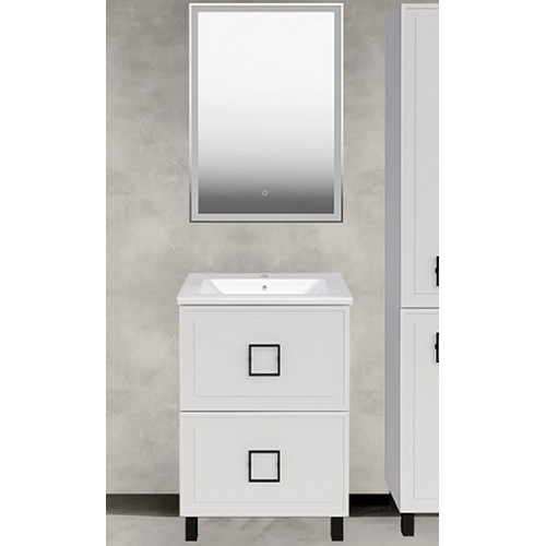 ASB-Mebel Мебель для ванной Санта 60 белая матовая