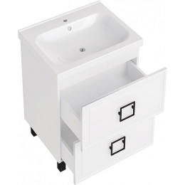 ASB-Mebel Мебель для ванной Санта 60 белая матовая