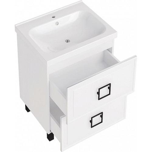 ASB-Mebel Мебель для ванной Санта 60 белая матовая