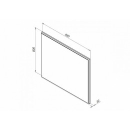 Aquanet Зеркало Nova Lite 100 дуб рошелье