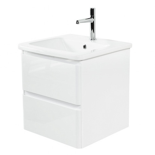 BelBagno Тумба с раковиной Albano-Cer 50 подвесная Bianco Lucido