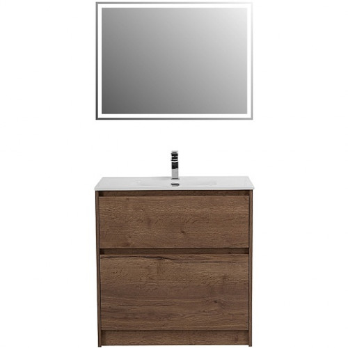 BelBagno Тумба с раковиной Kraft 100 напольная Rovere Tabacco с раковиной BB1000ETL