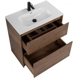 BelBagno Тумба с раковиной Kraft 100 напольная Rovere Tabacco с раковиной BB1000ETL