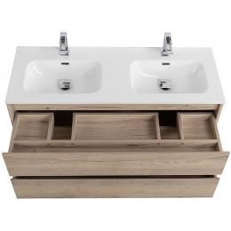 BelBagno Тумба с раковиной Kraft 120 подвесная Rovere Galifax Bianco