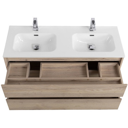 BelBagno Тумба с раковиной Kraft 120 подвесная Rovere Galifax Bianco