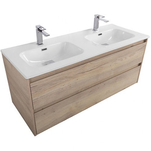 BelBagno Тумба с раковиной Kraft 120 подвесная Rovere Galifax Bianco
