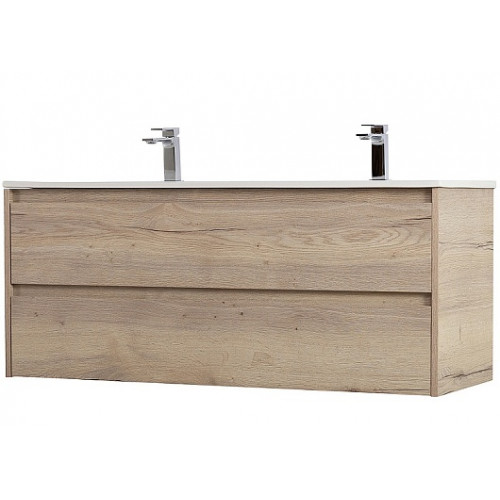 BelBagno Тумба с раковиной Kraft 120 подвесная Rovere Galifax Bianco