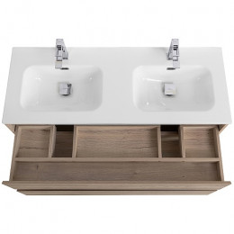 BelBagno Тумба с раковиной Kraft 120 подвесная Rovere Galifax Bianco