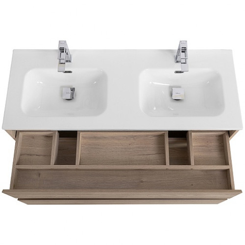 BelBagno Тумба с раковиной Kraft 120 подвесная Rovere Galifax Bianco