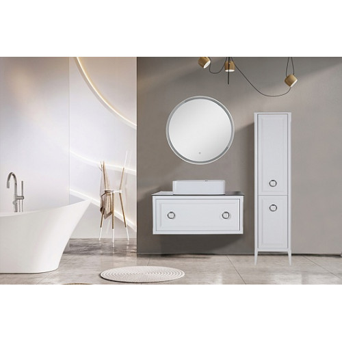 ASB-Woodline Зеркало Марика 85 круглое белое