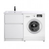 BelBagno Тумба с раковиной Kraft LVD 58 напольная Bianco Opaco под стиральную машину левосторонняя