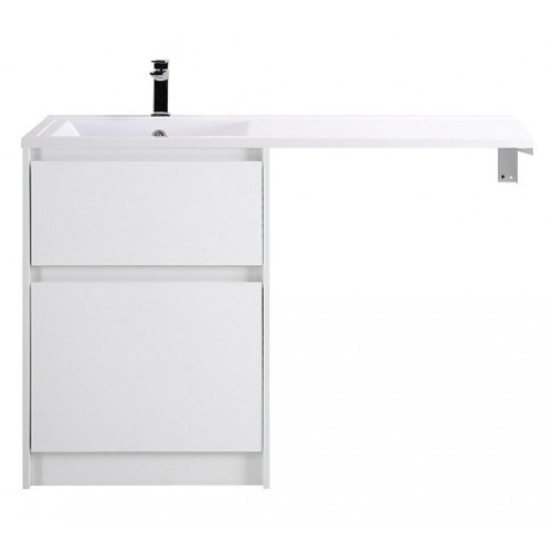BelBagno Тумба с раковиной Kraft LVD 58 напольная Bianco Opaco под стиральную машину левосторонняя