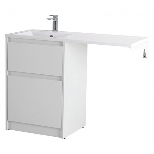 BelBagno Тумба с раковиной Kraft LVD 58 напольная Bianco Opaco под стиральную машину левосторонняя