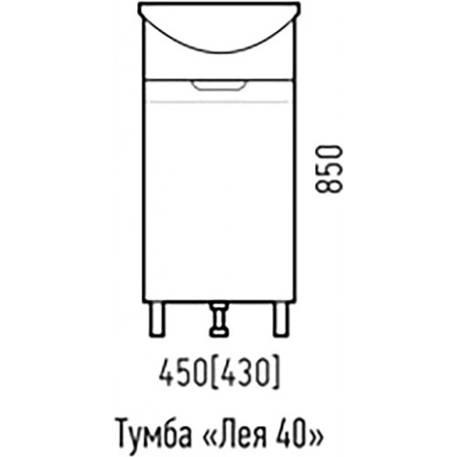 Corozo Мебель для ванной Лея 45 белая