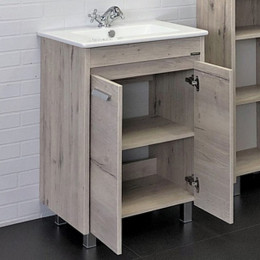 Comforty Мебель для ванной Марио 60 дуб дымчатый