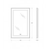 BelBagno Зеркало SPC-KRAFT-500-800-LED-TCH-WARM