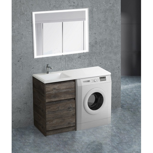 BelBagno Тумба с раковиной Kraft LVD 58 напольная Pino Pasadena под стиральную машину левосторонняя