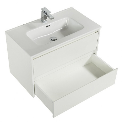 BelBagno Тумба с раковиной Kraft 100 подвесная Bianco Opaco