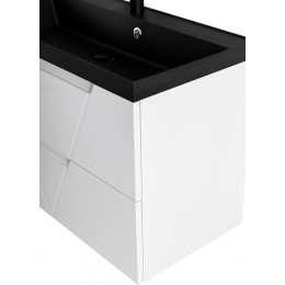 BelBagno Тумба с раковиной Vittoria 100 подвесная Bianco Opaco с раковиной BB1000/450-LV-ART-AST-NERO