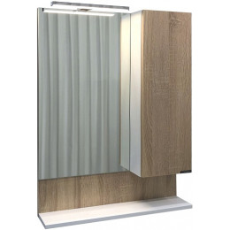 Comforty Зеркальный шкаф Рига 60 R дуб сонома