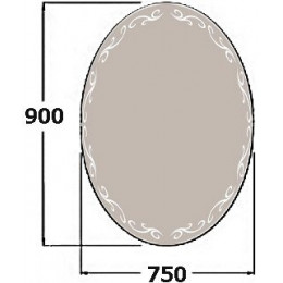 De Aqua Зеркало Декор 7590 DKR 402 075
