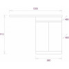 Onika Мебель для ванной Милтон Нова 120 R под стиральную машину белая