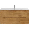 BelBagno Тумба с раковиной Etna 100 подвесная Rovere Nature с раковиной BB-8099-100