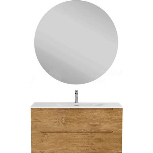 BelBagno Тумба с раковиной Etna 100 подвесная Rovere Nature с раковиной BB-8099-100