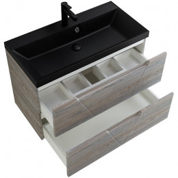 BelBagno Тумба с раковиной Vittoria 100 подвесная Pino с раковиной BB1000/450-LV-ART-AST-NERO